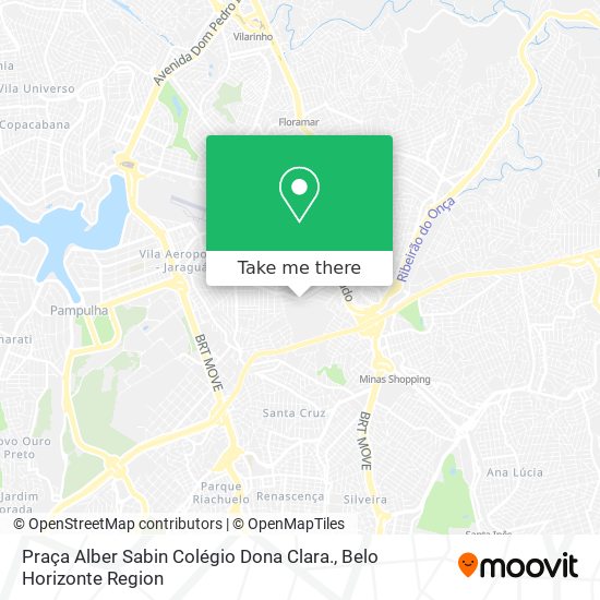 Praça Alber Sabin Colégio Dona Clara. map