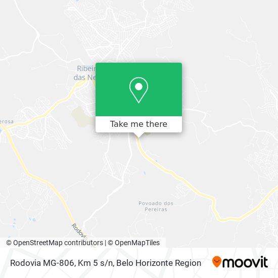 Rodovia MG-806, Km 5 s/n map
