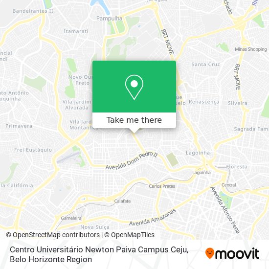 Centro Universitário Newton Paiva Campus Ceju map