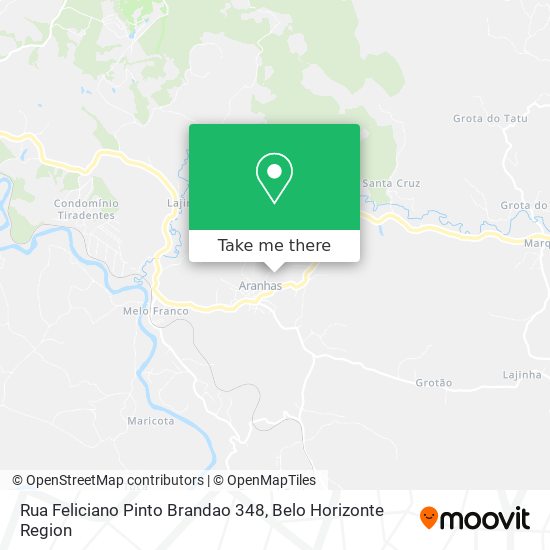 Rua Feliciano Pinto Brandao 348 map