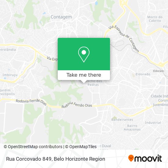 Rua Corcovado 849 map