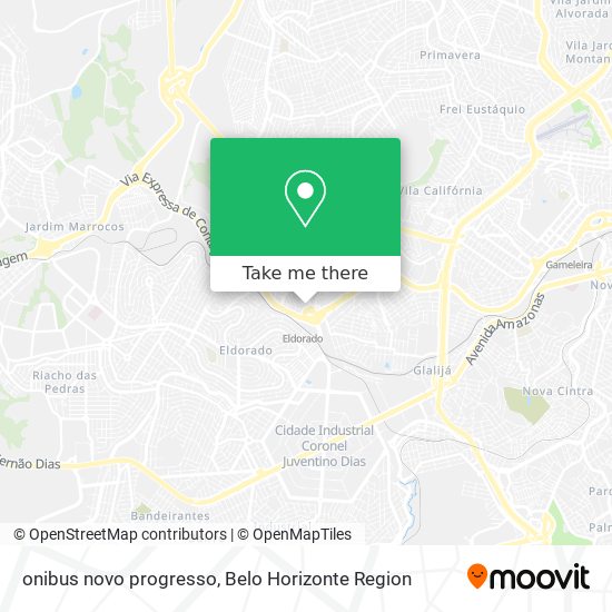 onibus novo progresso map