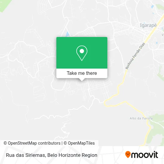 Rua das Siriemas map