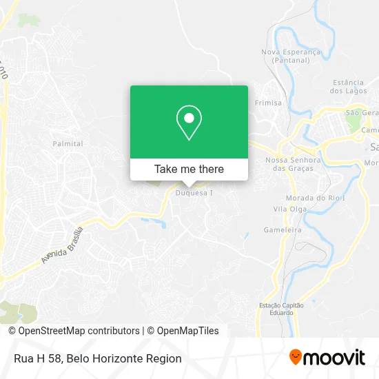 Rua H 58 map