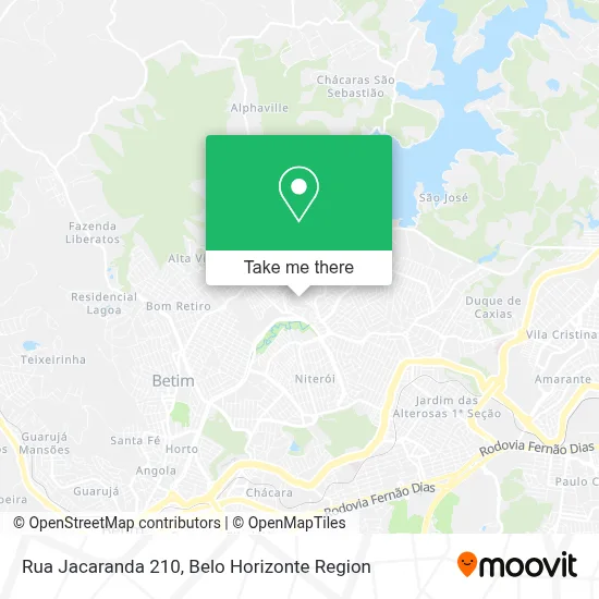 Rua Jacaranda 210 map