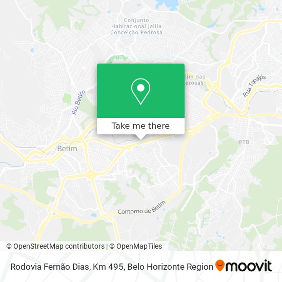 Rodovia Fernão Dias, Km 495 map