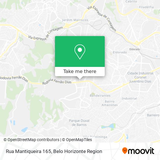 Rua Mantiqueira 165 map