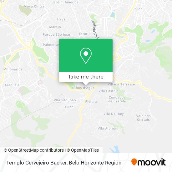 Templo Cervejeiro Backer map