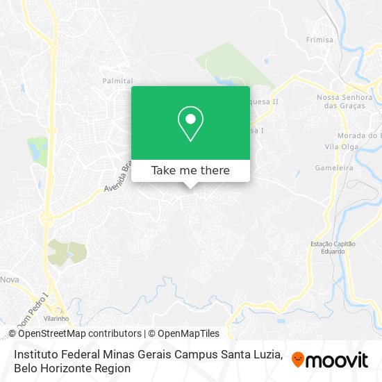 Instituto Federal Minas Gerais Campus Santa Luzia map