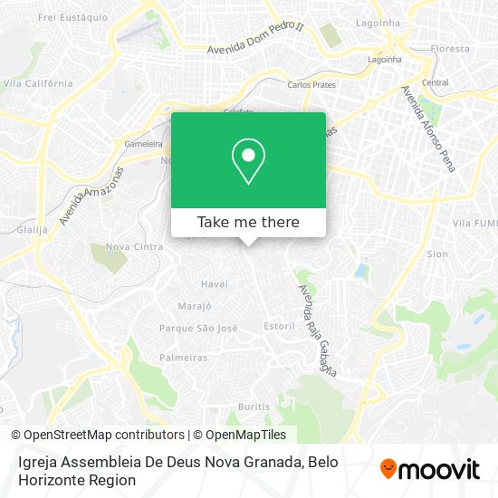 Igreja Assembleia De Deus Nova Granada map