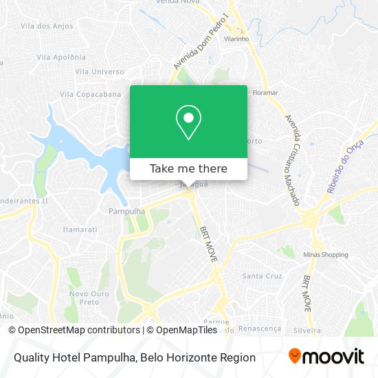 Mapa Quality Hotel Pampulha