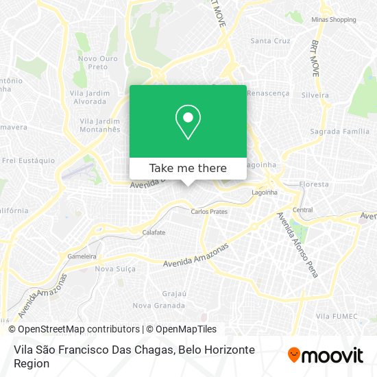 Mapa Vila São Francisco Das Chagas