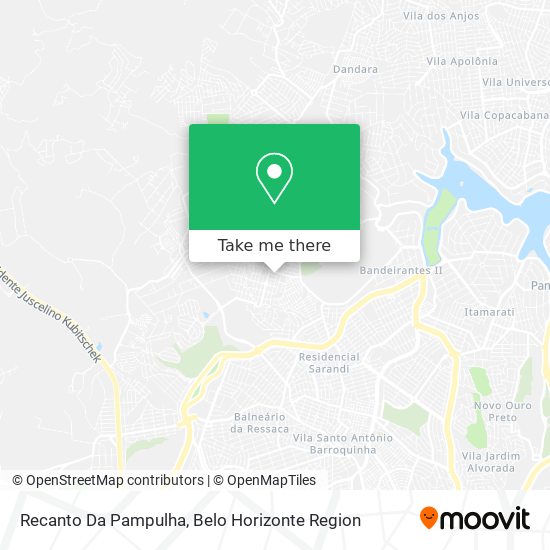 Recanto Da Pampulha map