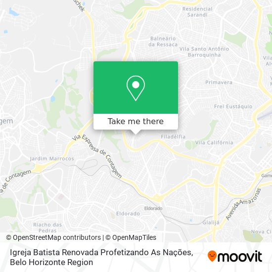 Igreja Batista Renovada Profetizando As Nações map