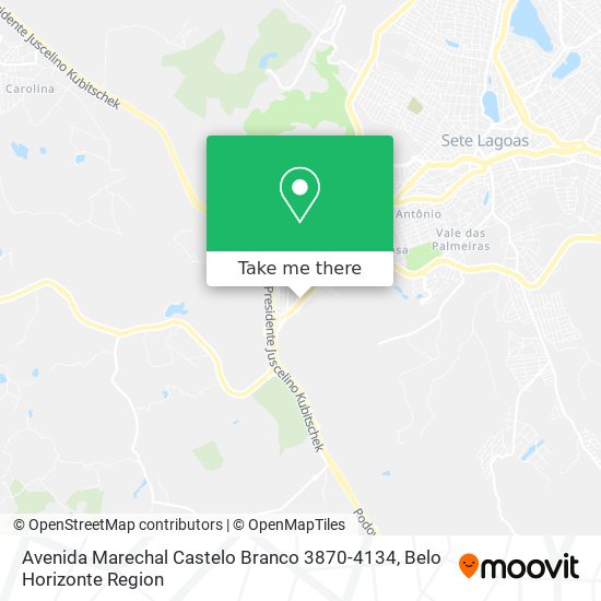 Avenida Marechal Castelo Branco 3870-4134 map
