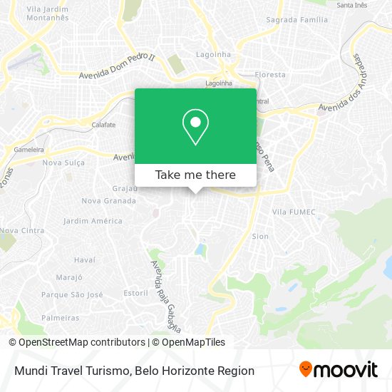 Mundi Travel Turismo map