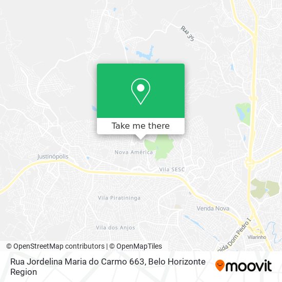 Rua Jordelina Maria do Carmo 663 map
