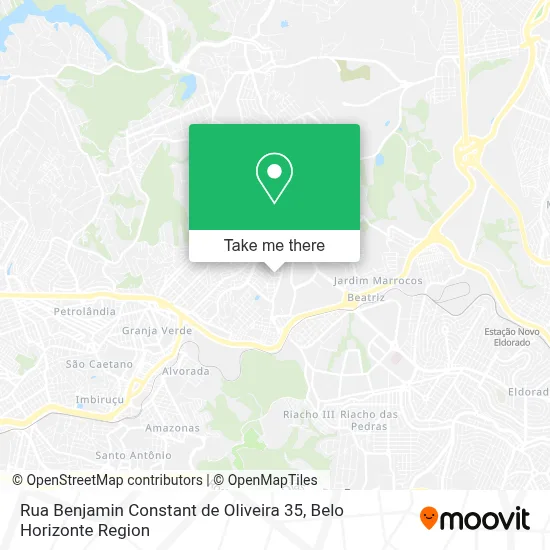 Rua Benjamin Constant de Oliveira 35 map