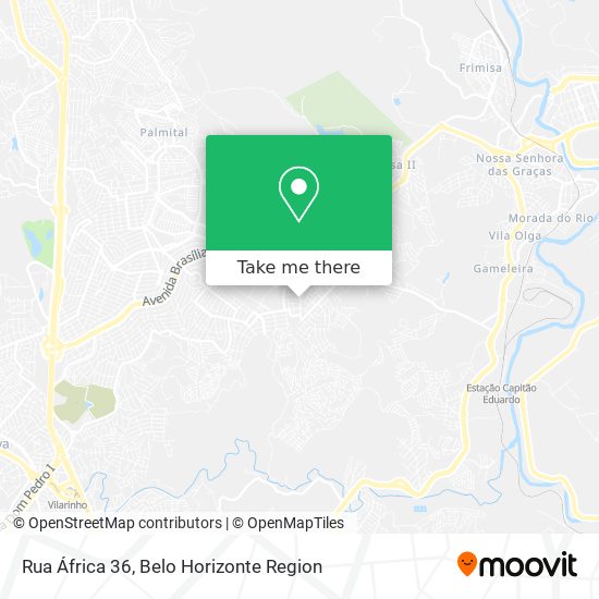 Rua África 36 map