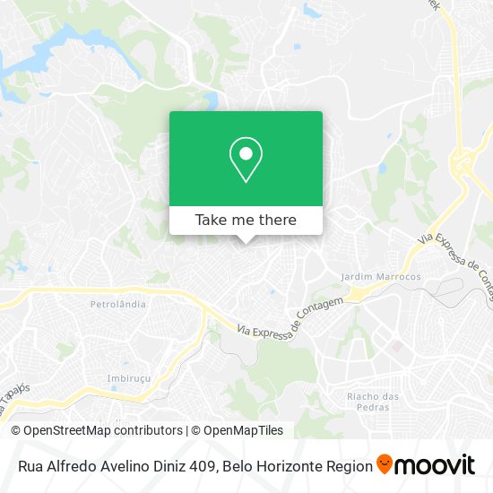 Rua Alfredo Avelino Diniz 409 map