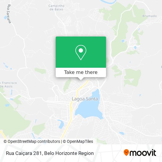 Rua Caiçara 281 map