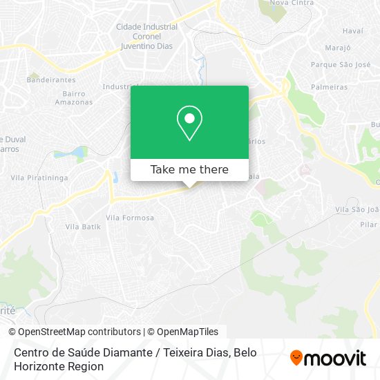 Centro de Saúde Diamante / Teixeira Dias map