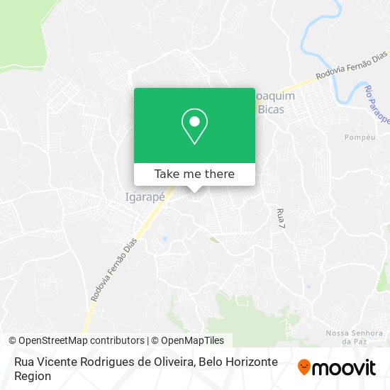Rua Vicente Rodrigues de Oliveira map