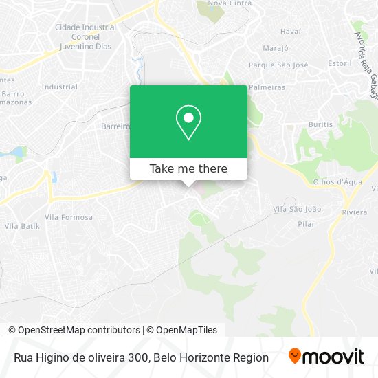 Rua Higino de oliveira 300 map