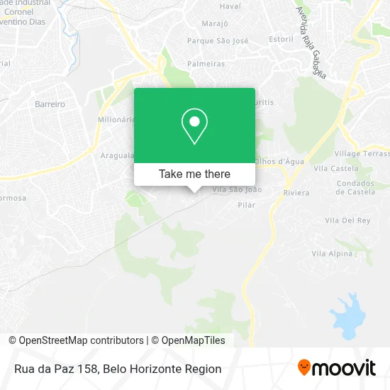 Rua da Paz 158 map
