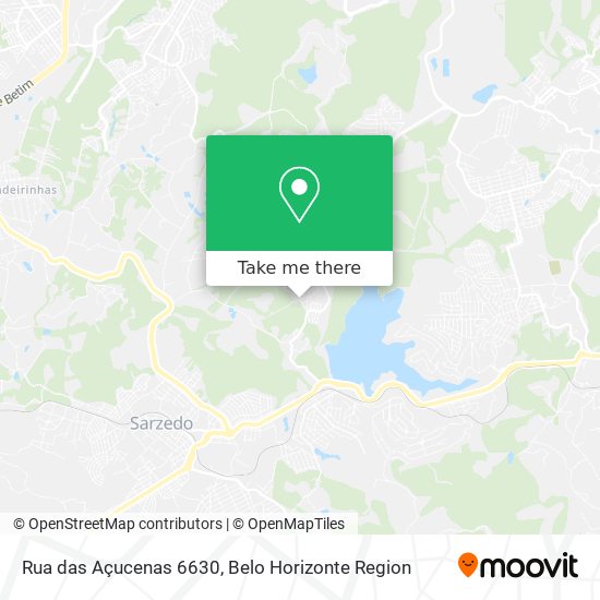 Rua das Açucenas 6630 map