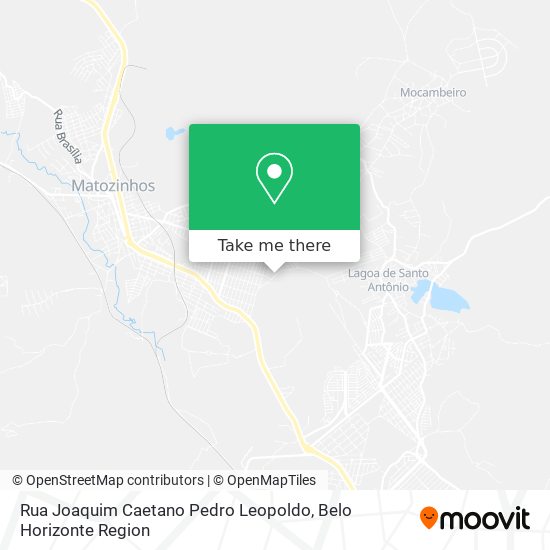Rua Joaquim Caetano Pedro Leopoldo map