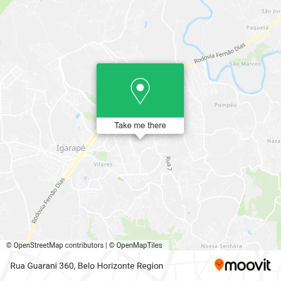 Rua Guarani 360 map