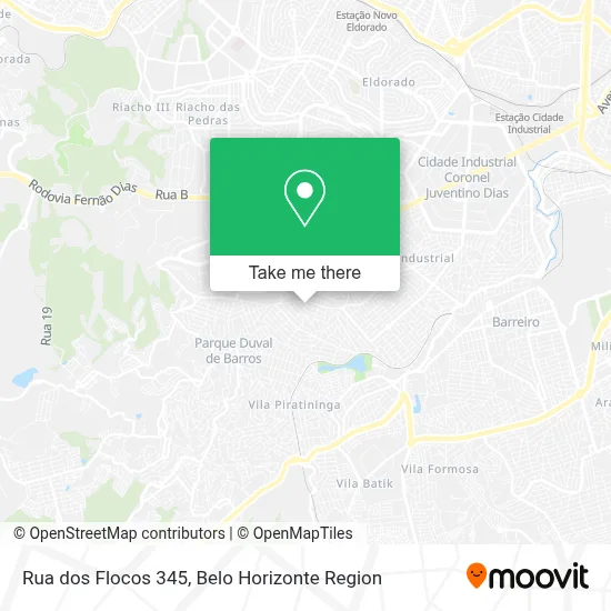 Rua dos Flocos 345 map