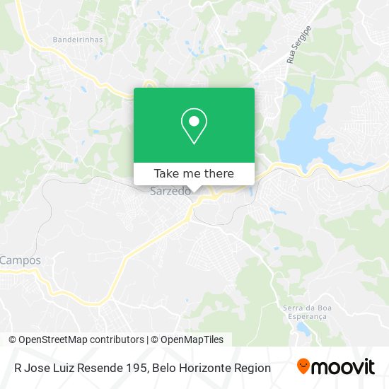 R Jose Luiz Resende 195 map