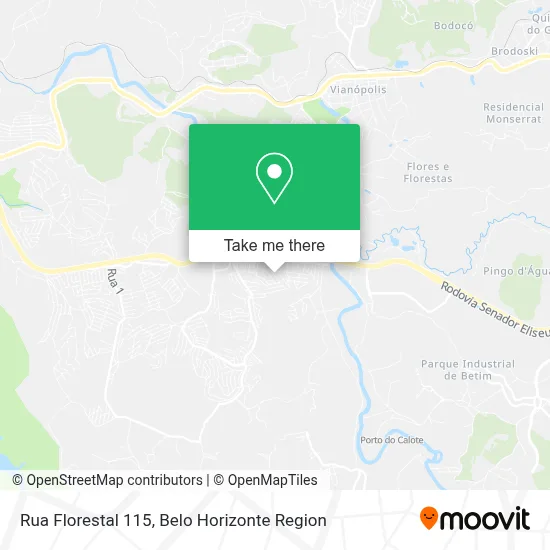 Rua Florestal 115 map