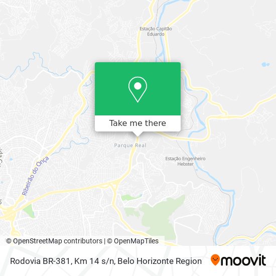 Rodovia BR-381, Km 14 s/n map