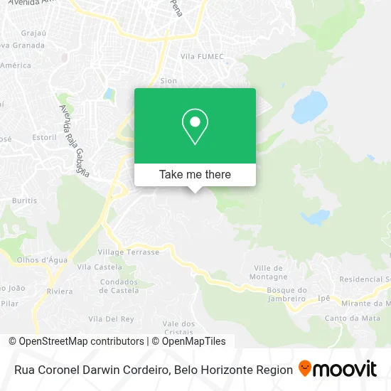 Rua Coronel Darwin Cordeiro map