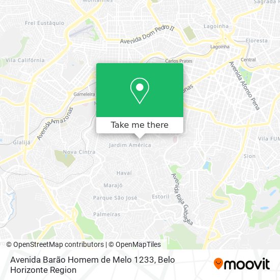 Avenida Barão Homem de Melo 1233 map