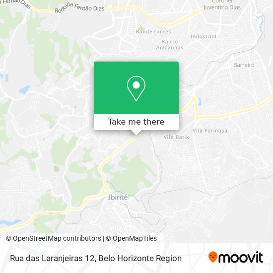 Rua das Laranjeiras 12 map