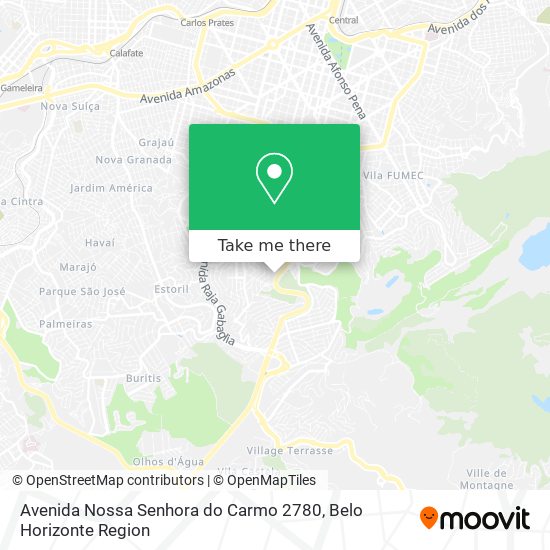 Avenida Nossa Senhora do Carmo 2780 map