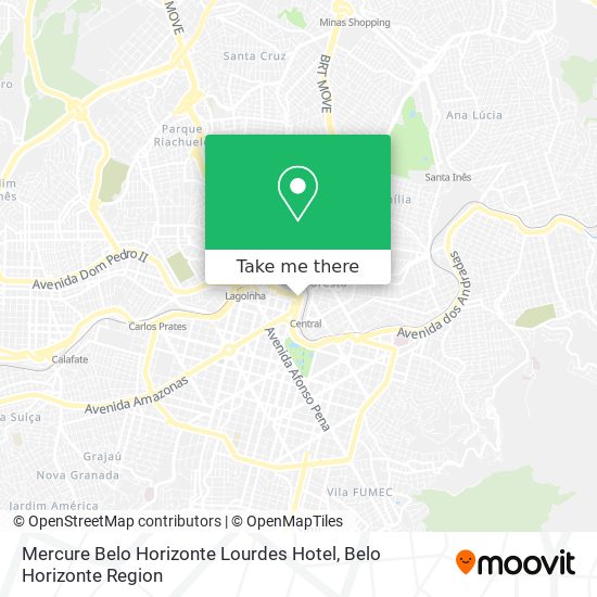 Mercure Belo Horizonte Lourdes Hotel map