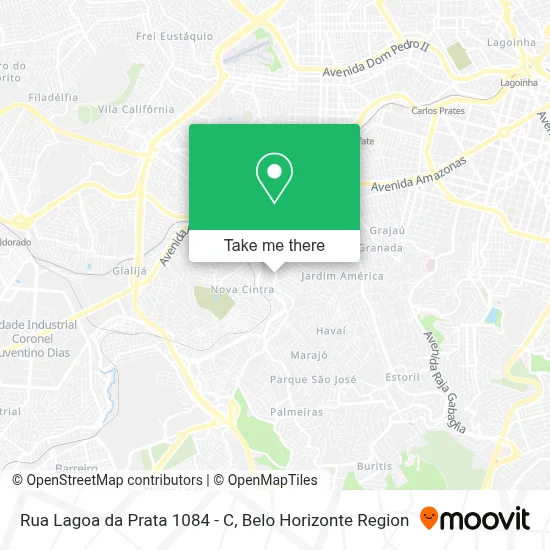 Rua Lagoa da Prata 1084 - C map