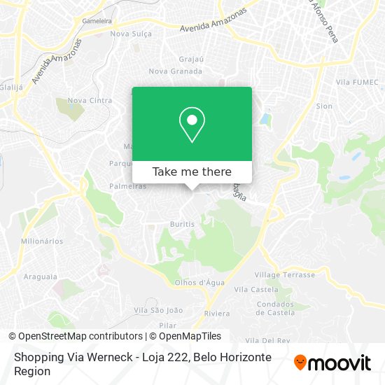 Mapa Shopping Via Werneck - Loja 222