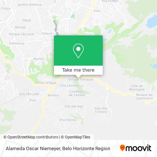 Alameda Oscar Niemeyer map