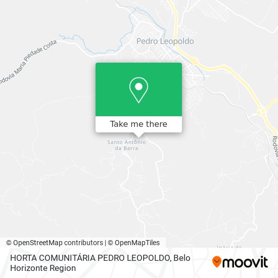 HORTA COMUNITÁRIA PEDRO LEOPOLDO map