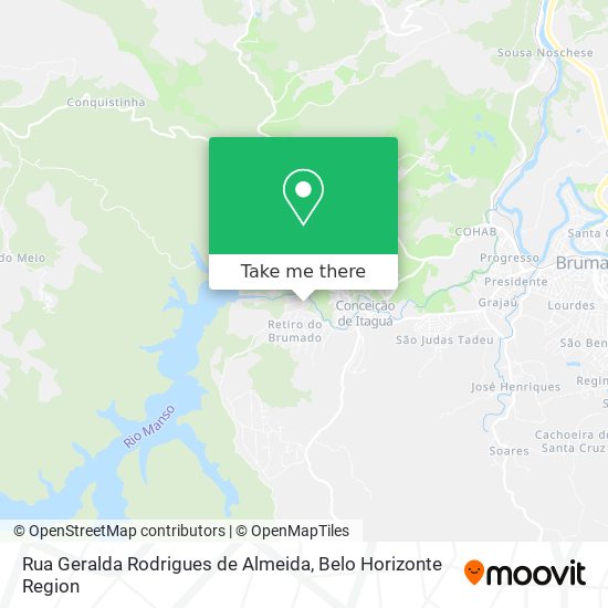 Rua Geralda Rodrigues de Almeida map