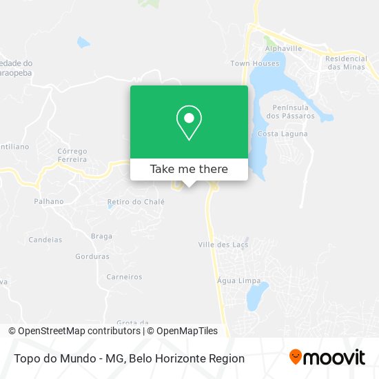 Topo do Mundo - MG map
