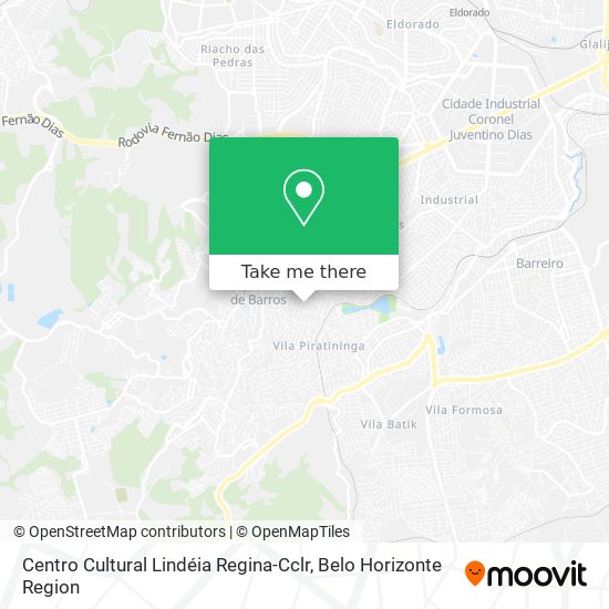 Centro Cultural Lindéia Regina-Cclr map