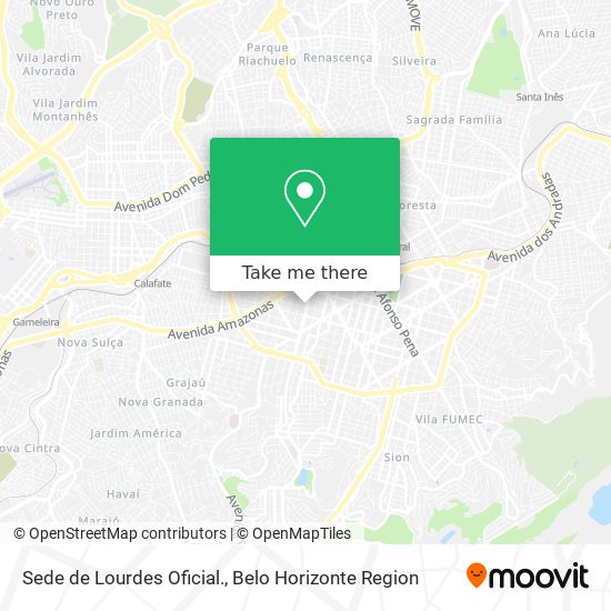 Sede de Lourdes Oficial. map