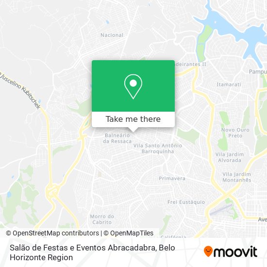 Salão de Festas e Eventos Abracadabra map